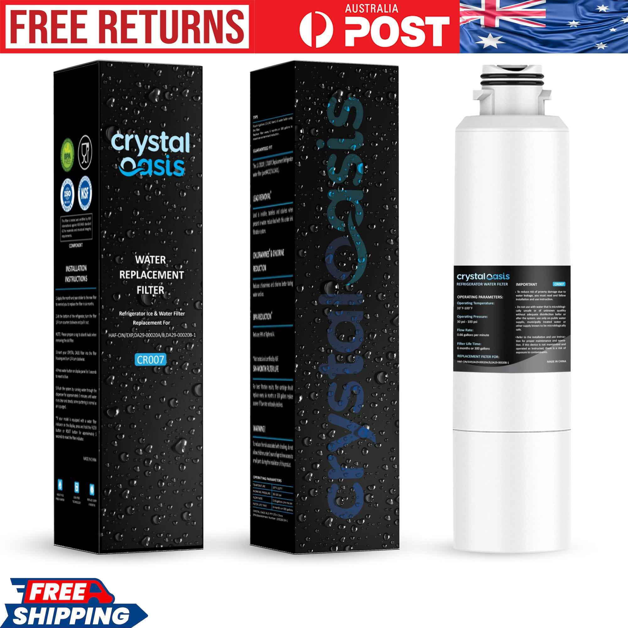 Samsung Refrigerator Water Filter Replacement - Crystal Oasis