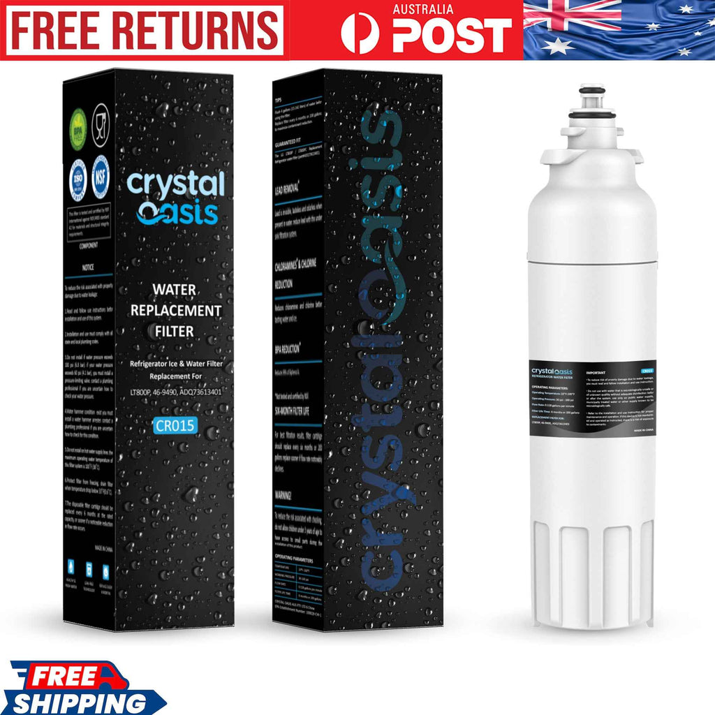 CRYSTAL OASIS CR015 LG Water Filter LT800P | Compatible ADQ73613401, ADQ73613402, ADQ73613408, ADQ75795104