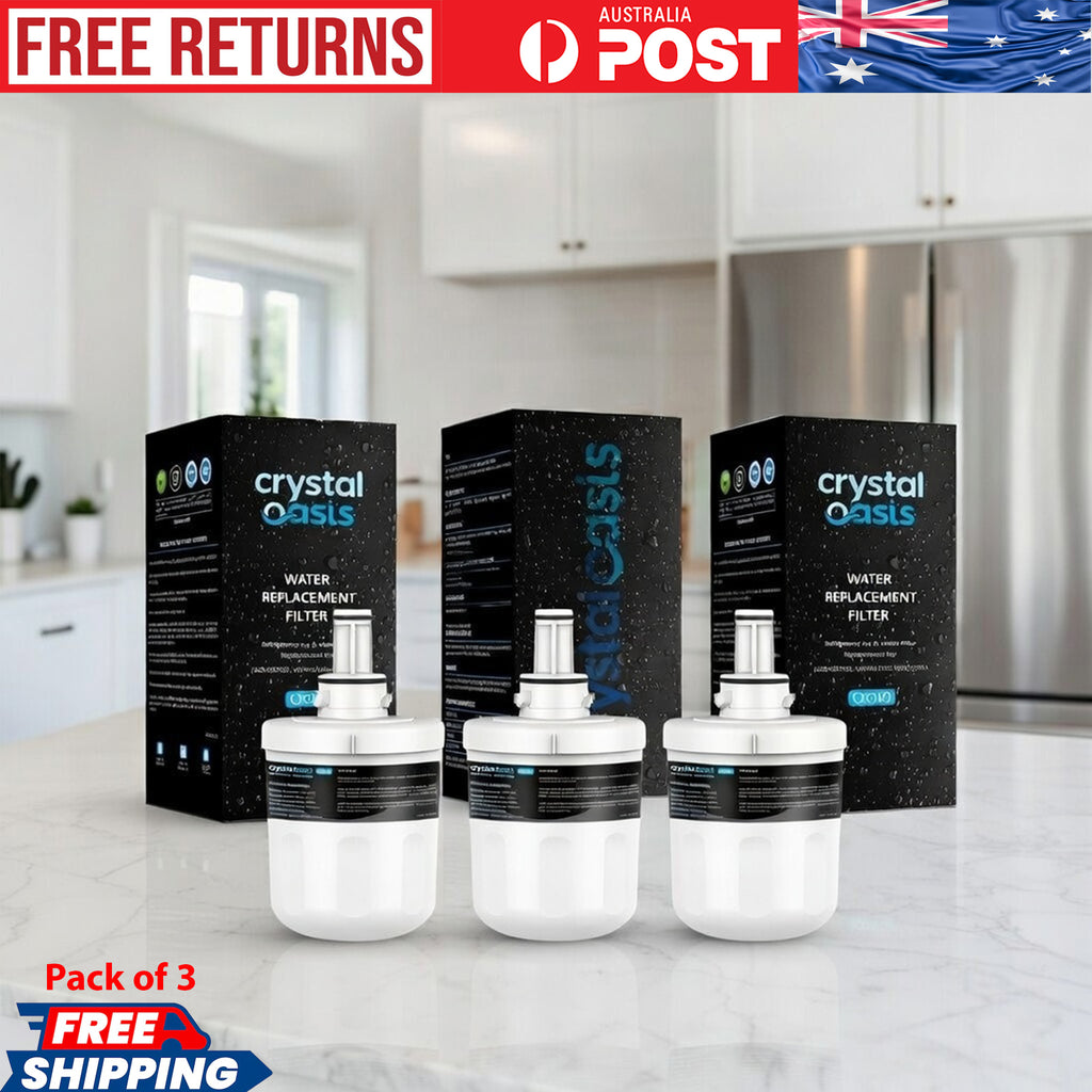 CRYSTAL OASIS Water Filter CR010 | DA29-00003G Fridge Water Filter Replacement for DA29-00003B, HAFCU1, wws1 - Pack of 3